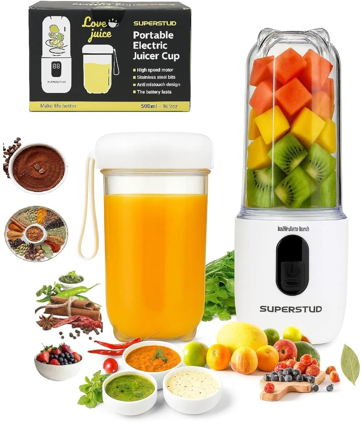 6-blade-blender-superstud-original-imahqrwp96jyjaph Portable USB Rechargeable Blender - Image 1